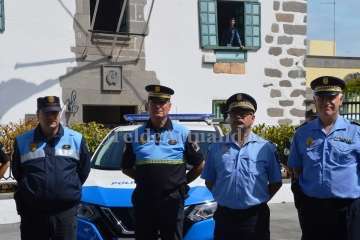 Presentación de los nuevos vehículos de la Policía Local de Telde (Foto TA)
